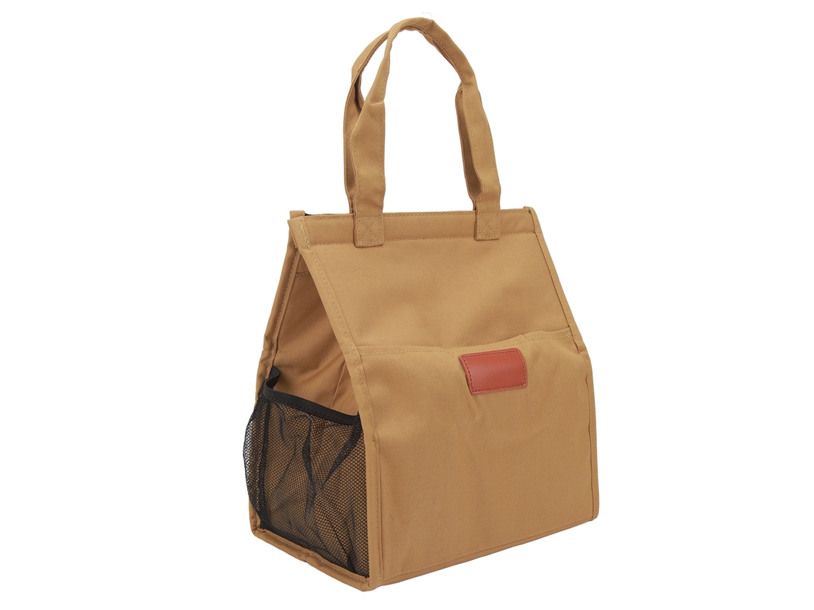 Bolsa De Almuerzo Portátil, Impermeable Y Aislada Con Película De Aluminio Para Viajes, Trabajo, Escuela, Picnic, Color Caqui.