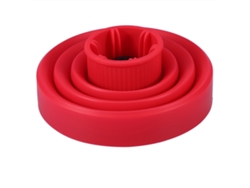 Soporte Difusor Plegable De Silicona Para Secador De Cabello Herramienta De Peinado Rojo