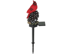 Lámpara solar LED decorativa para jardín con diseño de pájaro rojo, Gokoco - Lámpara solar para exteriores