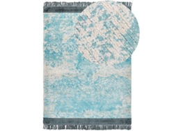 Alfombra de pelo corto BELIANI Akarsu de Viscosa Azul 160x230