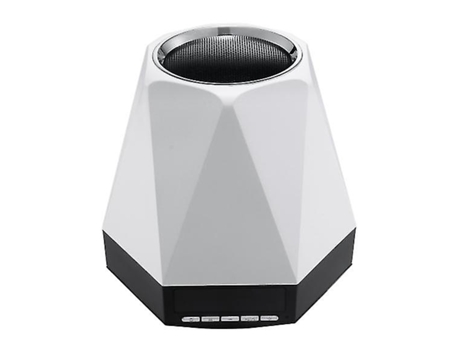 Mini reloj despertador Bluetooth con altavoz pequeño, luz nocturna LED colorida inteligente, color negro BISBISOOUS