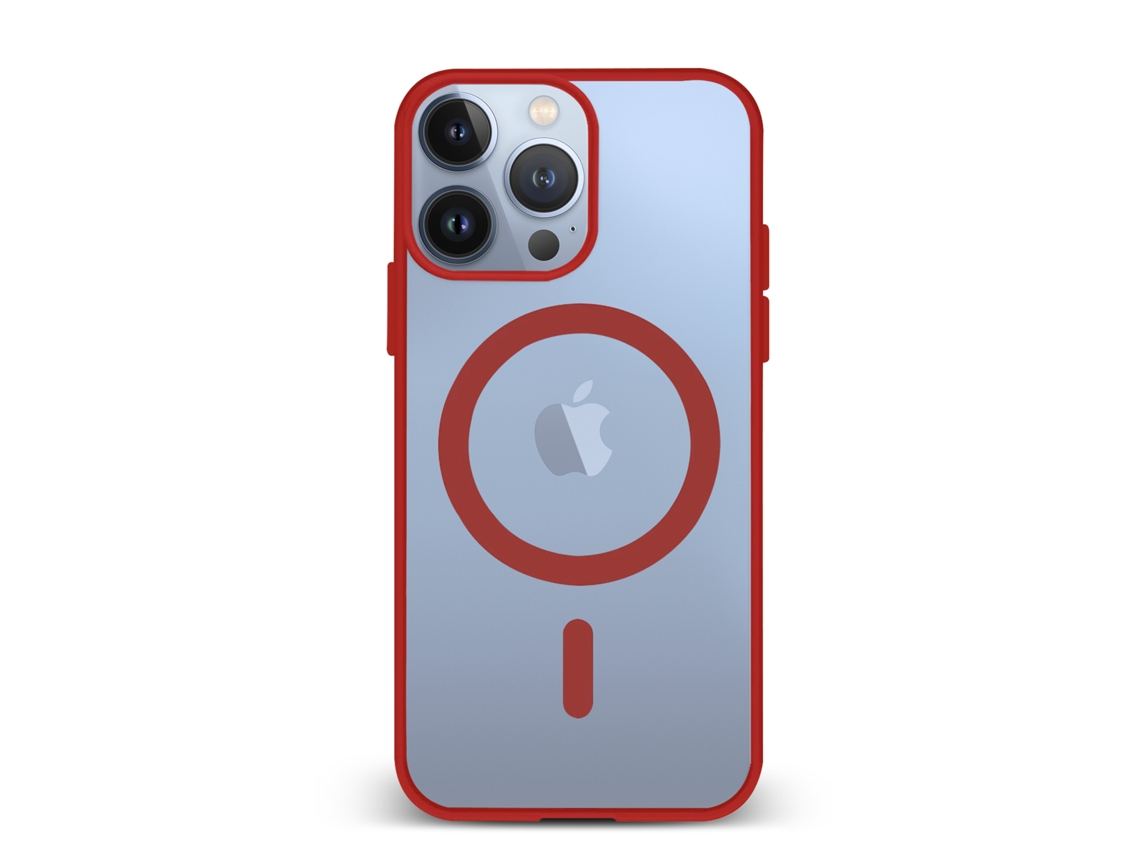 Carcasa Híbrida Antigolpes Magsafe Para Iphone 13 Pro. Bordes De Silicona Y Pvc Posterior.