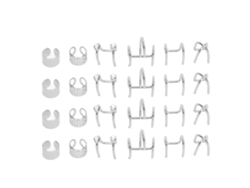 Kit De 24 Perlas Vikingas Para Barba Con Pinza, Material Metal Plata, Diseño Único