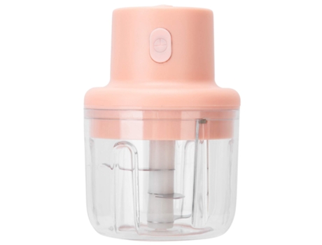 Abs Procesador de Alimentos Eléctrico Picadora de Carne Mini Trituradora de Cocina Cómoda Al Tacto Carga Usb 250 Ml Color Rosa