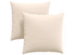 Cojines para sofá, 2 unidades, color beige, 80x80cm HARLANV1