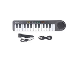 Rebe-teclado Piano Electrónico Portátil 25 Teclas Com Tonos Ajustáveis ​​brinquedo Musical Para Crianças Com Mais De 3 Anos