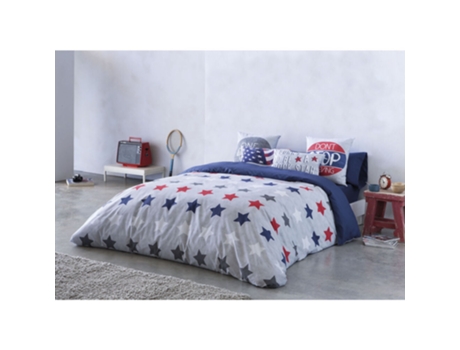 Funda de Edredón NATURALS American Star (Algodón - 220 x 220 cm)