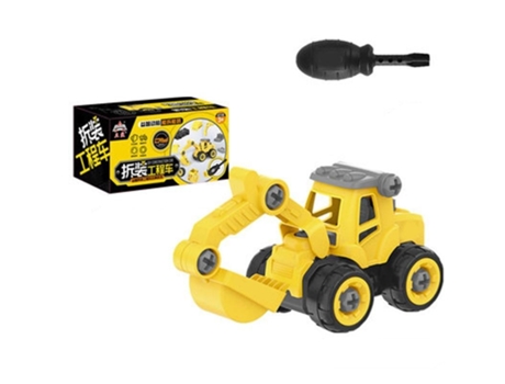 Tornillo Modelo de Coche Camión Excavadora Desmontaje Juguete Con Caja 5