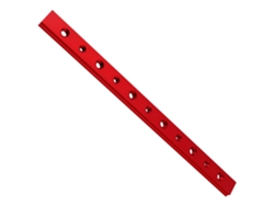Barra de inglete de aleación de aluminio roja con agujeros Lowmoose