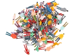 100 Figuras En Miniatura Para Decoración De Maquetas Y Escenas.
