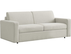 Sofá Convertible Express Diana De Tela - Zona De Descanso De 140 Cm - 3 Plazas - Beige