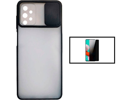 Kit Carcasa + Protector de Pantalla Galaxy A52 5G G4M Negro
