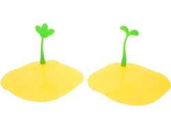 2piezas Tapa De Drenaje De Piso De Silicona Anti-estática Para Baño Cocina Broches Para Recambio De Baño Y Cocina