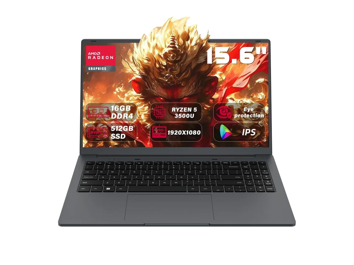 Notebook Profesional Ninkear A15 Air 15.6" Fhd, Amd Ryzen 5 3500u, 16gb Ram + 512gb Ssd, Windows 11, Teclado Qwerty