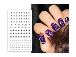 Pegatinas para Uñas plata