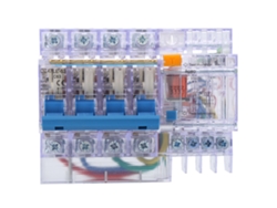 Disyuntor De Fugas De Nivel Transparente Dz47le‑63 4p C63 Para Hogar Mini Protección Eléctrica