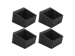 4 Protectores Cuadrados De Plástico Antideslizantes Para Patas De Muebles (sillas, Mesas Y Suelos)
