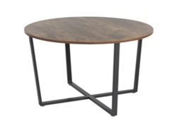 Mesa auxiliar BELIANI Orick de MDF Madera oscura 80x80x47