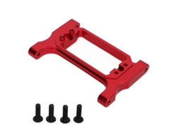 Barra Transversal Delantera De Chasis De Aleación De Aluminio Para Carro De Escalada Rc Traxxas 1/10, Color Rojo.