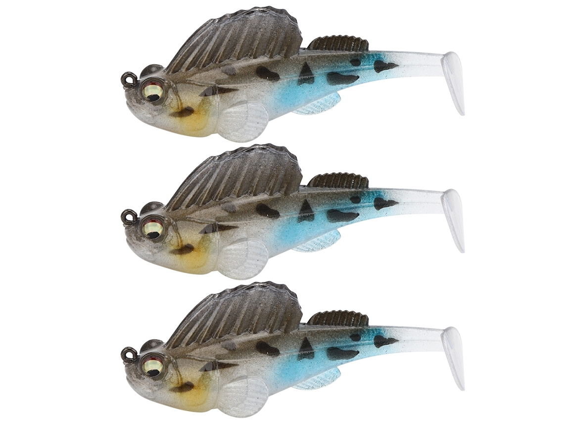 2026rebe-3pcs Señuelos De Pesca Artificial Jig Lifelike En Pvc Con Anzuelo Simple De Acero Alto Carbono