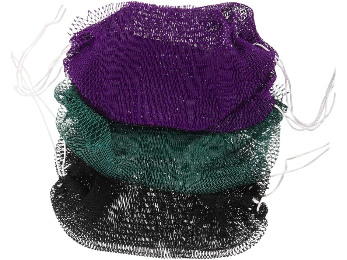Lot De 3 Filys Exfoliants Africains Baño Serviytes Gommage Corporel Élastiques Couleurs Verde
