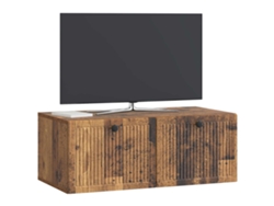 Maison Exclusive - Mueble Para Tv De Pared Madera Envejecida 78,5 X 41 X 30 Cm