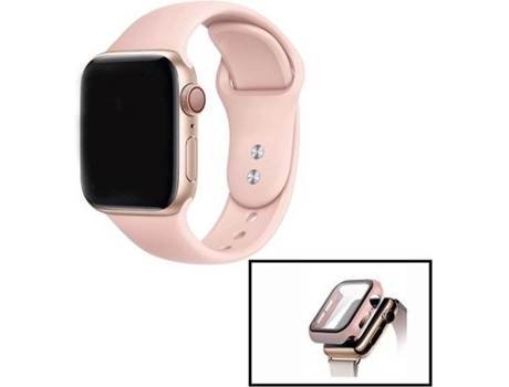 Kit Funda Antiimpacto y Correa Smoothsilicone APPLE Watch Series 7 - 41mm PHONECARE Rosa