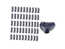 Rebe-50 Calzoncillos Desechables Unisex, Amigables Con La Piel, Respirantes Y Duraderos, Ideal Para Viajes Y Hospitales Azul