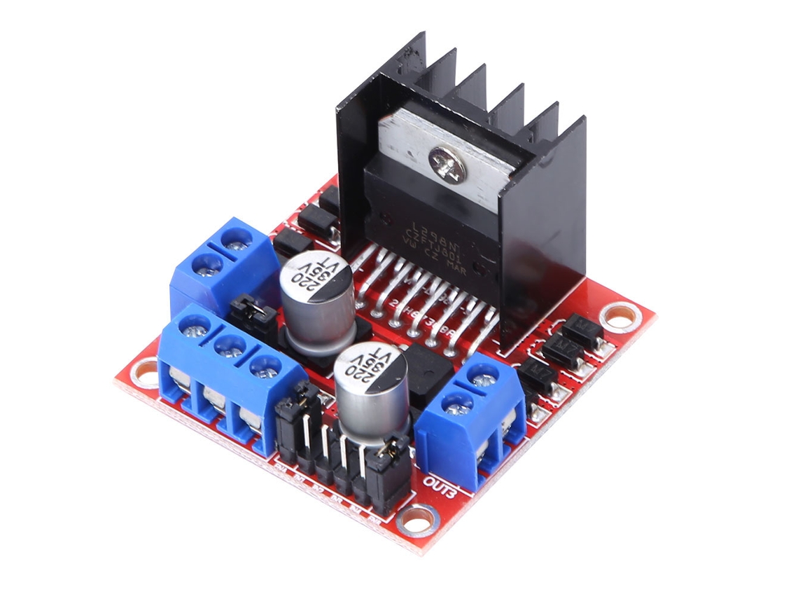 Módulo Controlador De Motor De Doble Puente H L298n Para Coche Robot Inteligente Compatible Con Motor Paso A Paso.