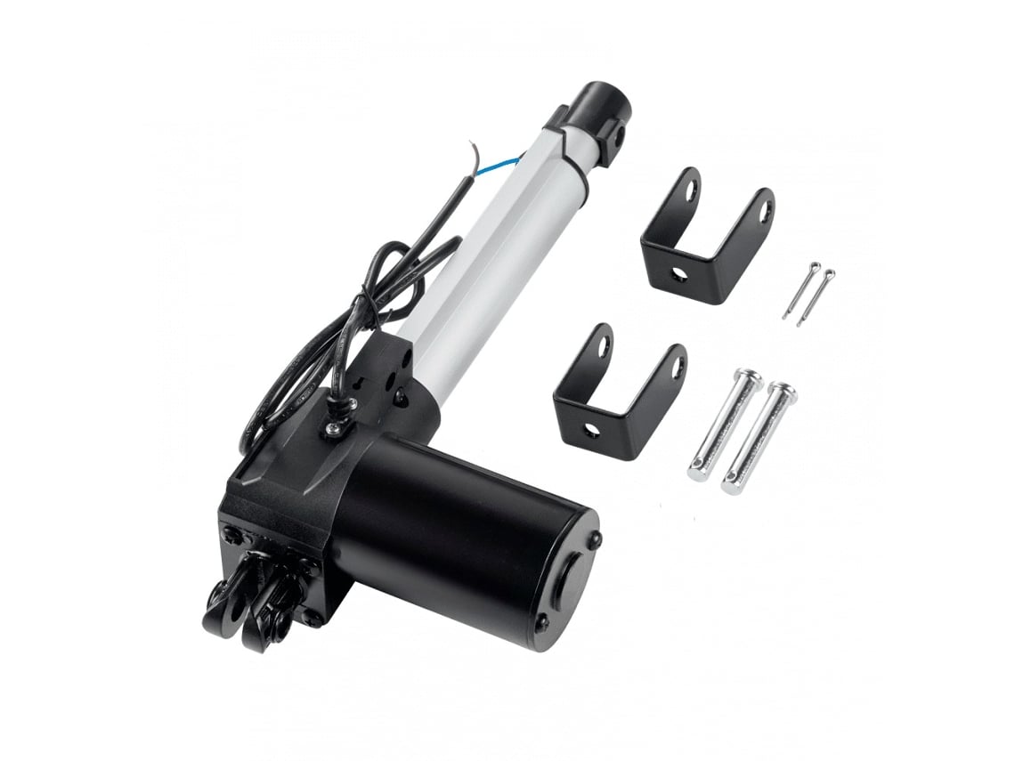 Actuador Lineal 12 V 150 Mm 6000 N Con Soporte De Montaje Y Protección Ip44