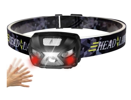 Linterna frontal recargable por USB, sensor de movimiento corporal, lámpara frontal ultrabrillante, batería incorporada, linterna frontal ajustable...
