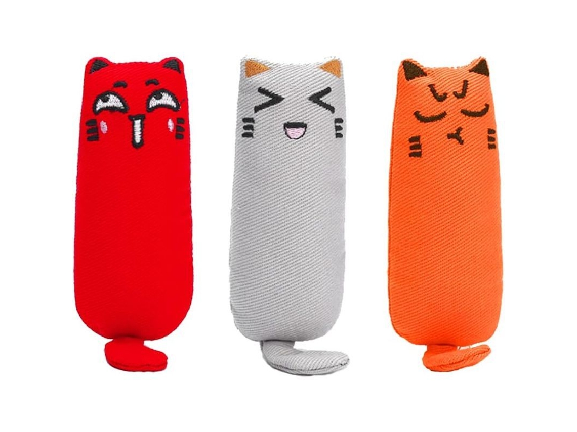 2026-26083-3 Juguetes Gatitos Con Catnip Para Gatitos Limpieza Dental Interactivos Duraderos