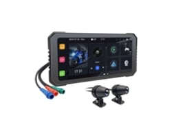 Dvr Para Motocicleta De 6,25 Pulgadas, Inalámbrico, Compatible Con Carplay Y Android Auto, Monitor De Navegación Gps Con Pantalla Táctil Resistente
