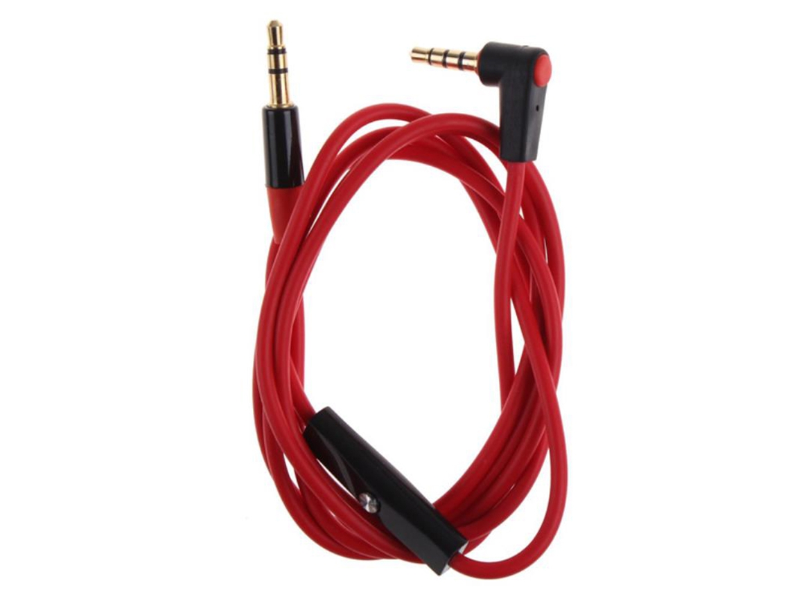 Cable De Audio (con Micrófono, Conexión De Ángulo A Recta)