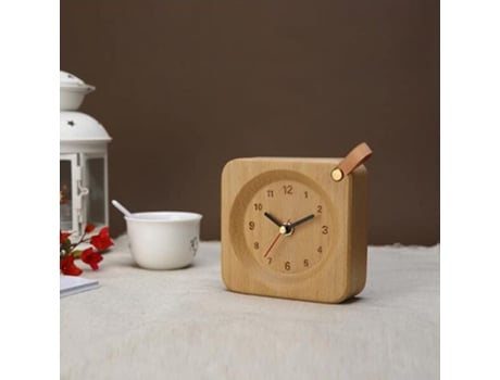Reloj despertador perezoso Reloj de alarma Pequeños relojes de madera Diseño silencioso Reloj de alarma Regalos para niños