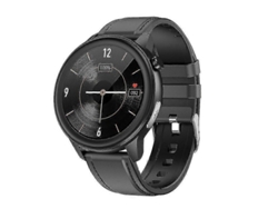 Reloj inteligente para hombre con ECG, pantalla táctil de 1,3 pulgadas, temperatura, resistente al agua IP68, Ly Ebike (negro)