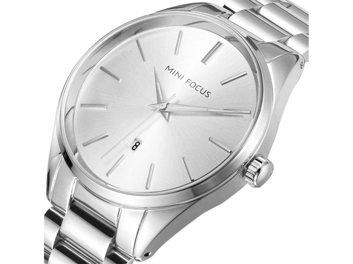 Relógio Casual Masculino De Quartzo Com Pulseira De Couro Pu Preto À Prova D'água