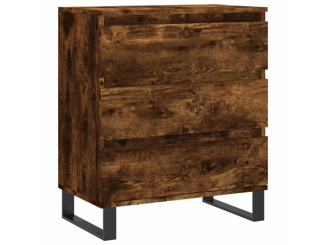 Maison Exclusive - Aparador Madera Contrachapada Color Roble Ahumado 60x35x70 Cm