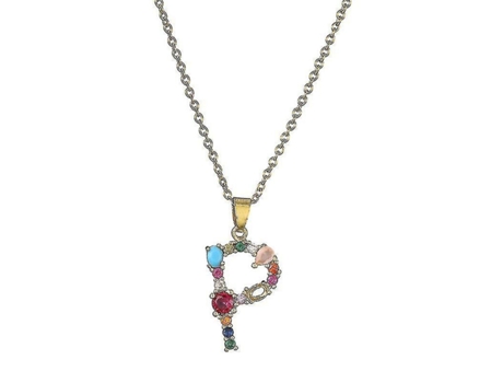 Colorido collar de la carta de cristal para niña para niña