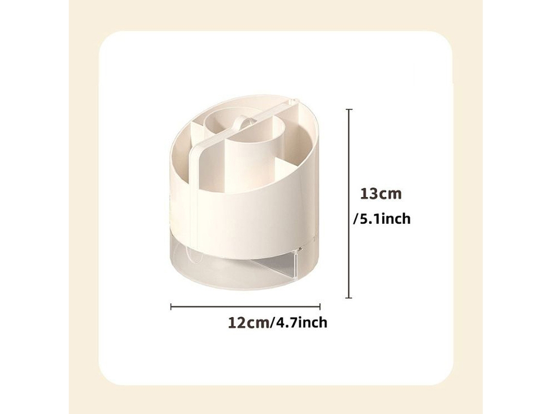 Portalápices De 6 Compartimentos Con Calculadora, Pizarra Blanca, Espejo Y Soporte Para Teléfono Móvil - Blanco, Rosa, Negro