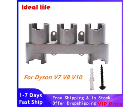 Soporte para cepillo, Base de almacenamiento de herramientas para aspiradora Dyson V7, V8, V10, V11, tubos de expansión de tornillo de 5Mm, estante...