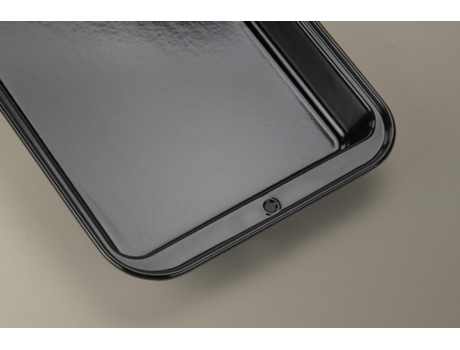 Placa de tostado con recubrimiento sin pisos - acero al carbono - adecuado para hornos 27.5 x 18 cm Negro TRENDYFLAIR