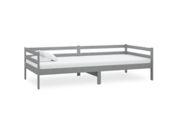 Maison Exclusive - Sofá Cama Sin Colchón Madera Maciza De Pino Gris 90x200 Cm