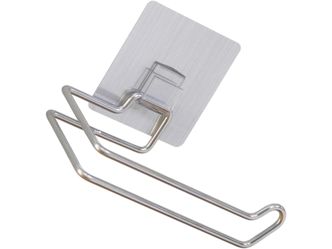 Portarrollos De Papel Higiénico, Práctico Soporte Para Papel Sin Necesidad Taladrar, Baño, Hotel