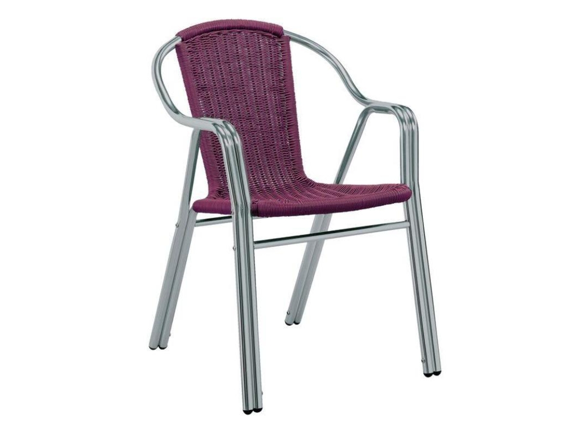 Sillon aluminio edge comfort burdeos