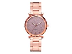 Reloj De Pulsera De Cuarzo Azul Marino Para Mujer Con Correa De Cuero Y Bisel Redondo.