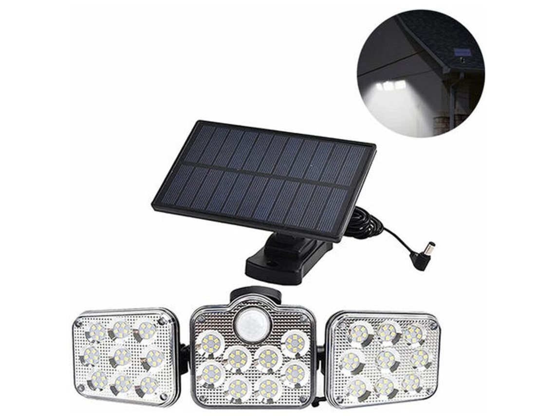 Luces Solares Para Exteriores Con Sensor De Movimiento, 3 Modos, Ip65 Ajustable, Jardín/garaje.