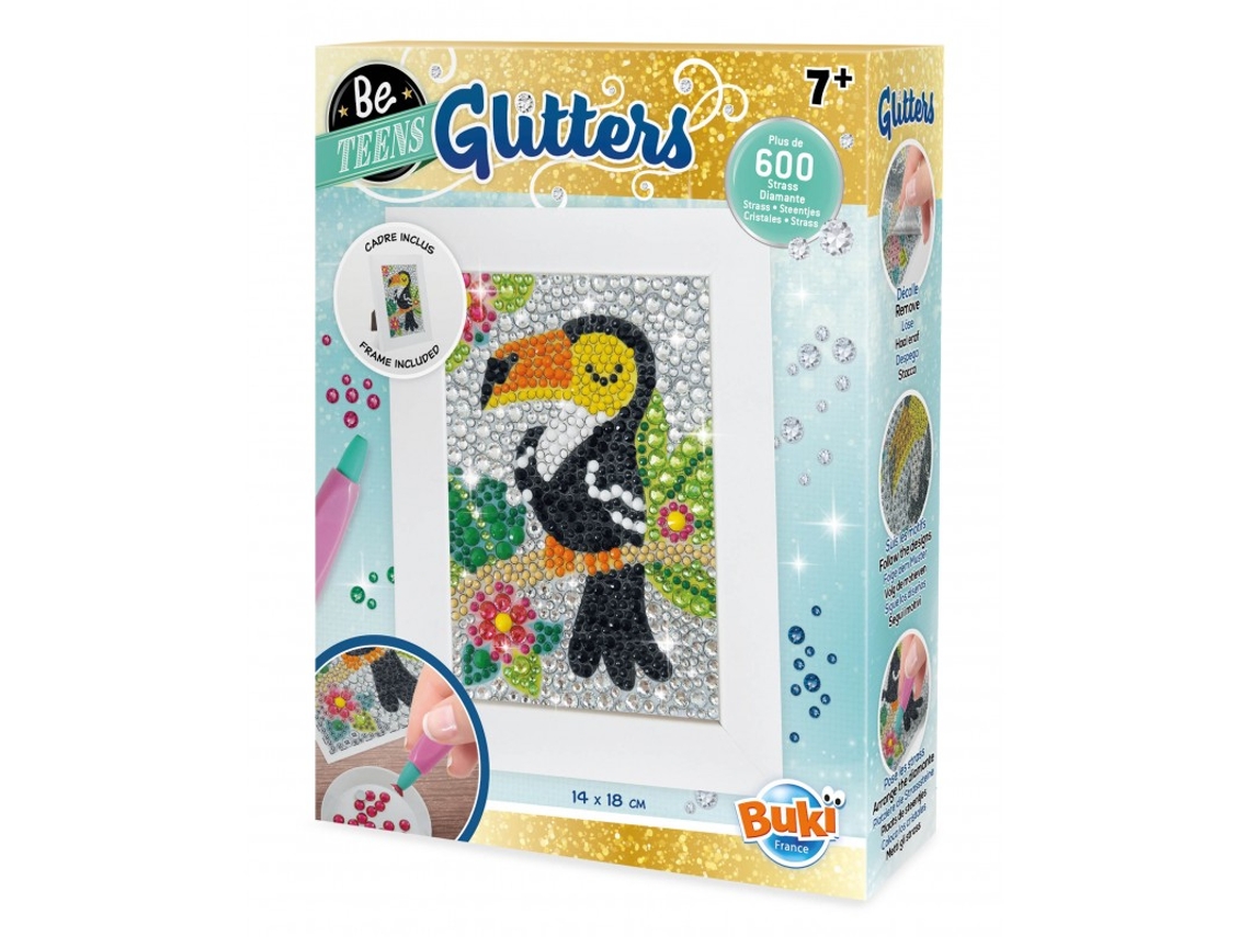 Pintura con Diamantes BUKI Glitters con Marco 10X14Cm Tucano Dp004