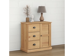 Aparador Con Cajones Vigo Madera Maciza Pino 78x40x75 Cm