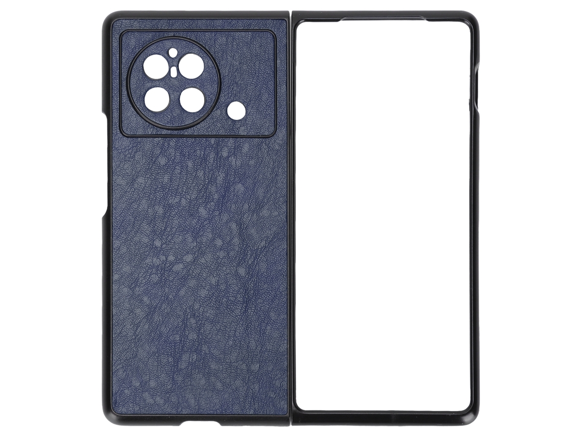 Capa Protetora Pu Para Vivo X Fold, Capa De Telefone Móvel Dobrável Resistente A Arranhões Azul